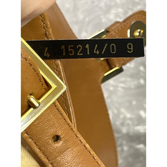 Vintage Fendi S.A.S. Roma Caramel Leather Shoulder Bag with Buckle Flap - Picture 3 of 16